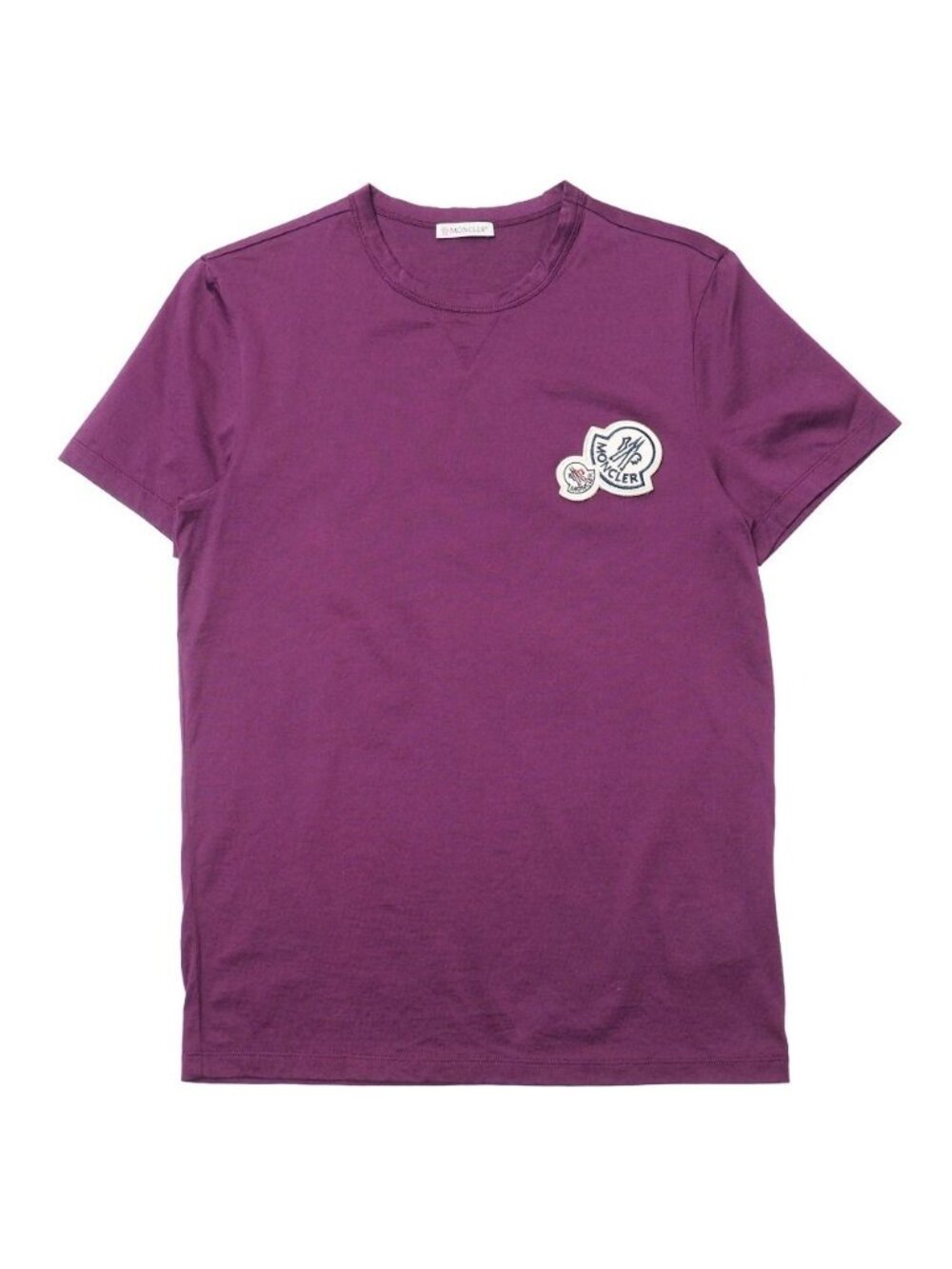 Moncler Short Sleeve T-Shirt S Logo Patch Crew